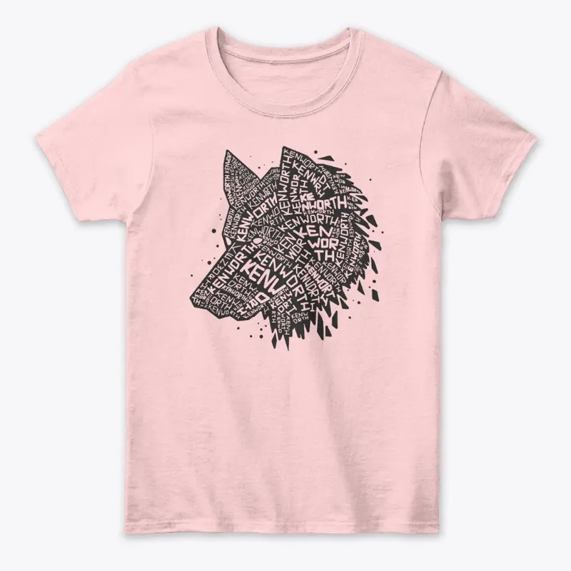 Black Wolf Word Art